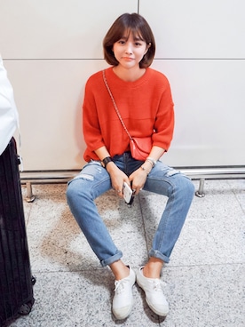 「imvely」｜「アイテム（バッグ）」を使った、jihyun_imvelyさん（レディース・163cm）の春コーディネート