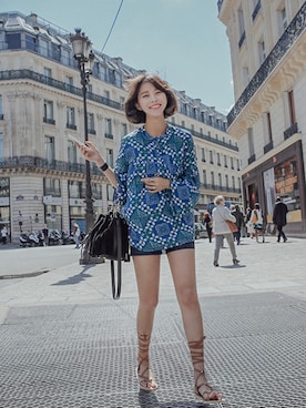 「imvely」｜「アイテム（サンダル）」を使った、jihyun_imvelyさん（レディース・163cm）の春コーディネート