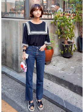 jihyun_imvelyさん（レディース・163cm）の夏コーディネート