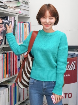 jihyun_imvelyさん（レディース・163cm）の冬コーディネート