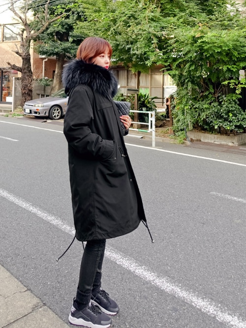 Jihyun Imvely Imvelyのモッズコートを使ったコーディネート Wear Jihyun Imvely Imvelyのモッズコートを使ったコーディネート Wear