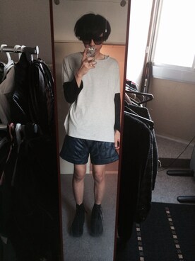 「DRESSEDUNDRESSED（ドレスドアンドレスド）のアイテム（ブーツ）」を使った、おっきさん（メンズ・178cm）の春コーディネート