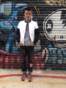 「survival（survival）のアイテム」を使った、蔡俊宜さん（メンズ・160cm）の冬コーディネート