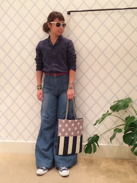 「コンバンース」｜mitsukoさん（レディース・160cm）の秋コーディネート