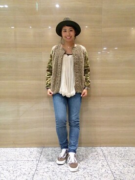 「アイテム（ブルゾン）」を使った、mitsukoさん（レディース・160cm・30代）の秋コーディネート