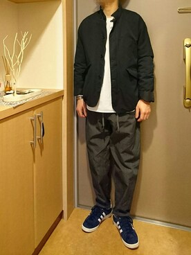 「STILL BY HAND（スティルバイハンド）のアイテム（ブルゾン）」を使った、isohさん（メンズ・167cm）の春コーディネート
