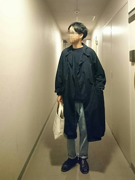 「TEATORA（テアトラ）のアイテム（ジャケット/アウター）」を使った、isohさん（メンズ・174cm）の秋コーディネート