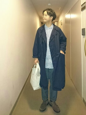 「TEATORA（テアトラ）のアイテム（ジャケット/アウター）」を使った、isohさん（メンズ・174cm）の秋コーディネート