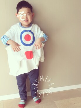 「MoL（モル）のアイテム（トップス）」を使った、ちったんさん（キッズ・100cm）の春コーディネート