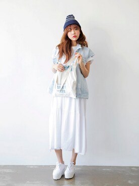 「 キャミワンピース」｜STYLENANDAさん（レディース・164cm）の春コーディネート