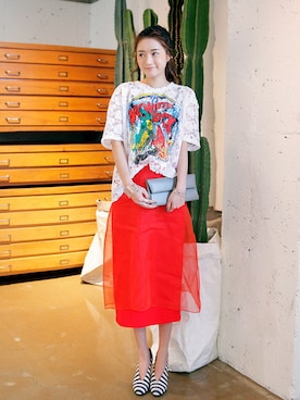 「 ボーダー柄」｜STYLENANDAさん（レディース・166cm）の春コーディネート