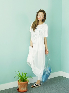 「 キャミワンピース」｜STYLENANDAさん（レディース・164cm）の夏コーディネート