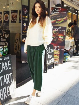 「オタクコーデ×映画『海月姫』」｜「アイテム（パンツ）」を使った、STYLENANDAさん（レディース・166cm）の冬コーディネート