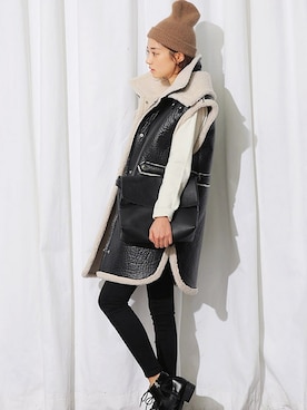 「STYLENANDA」｜STYLENANDAさん（レディース・166cm）の冬コーディネート