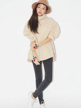 「韓国ファッション」｜STYLENANDAさん（レディース・164cm）の冬コーディネート