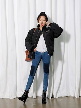 「STYLENANDA」｜STYLENANDAさん（レディース・162cm）の冬コーディネート