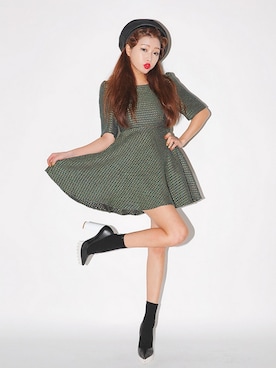 「フィット&フレア」｜STYLENANDAさん（レディース・162cm）の冬コーディネート