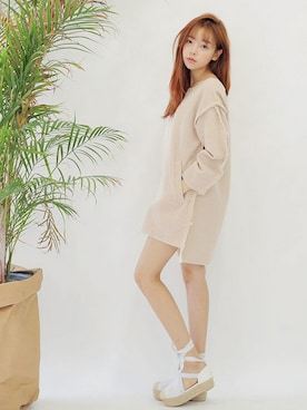 「STYLENANDA」｜「アイテム（ワンピース/ドレス）」を使った、STYLENANDAさん（レディース・164cm）の春コーディネート