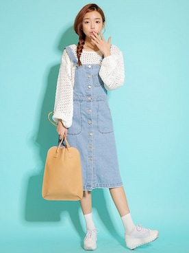 「STYLENANDA」｜「アイテム（ワンピース/ドレス）」を使った、STYLENANDAさん（レディース・164cm）の春コーディネート