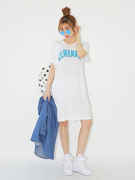 「レタリング」｜STYLENANDAさん（レディース・164cm）の春コーディネート