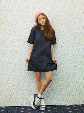 「STYLENANDA」｜「アイテム（ワンピース/ドレス）」を使った、STYLENANDAさん（レディース・162cm）の春コーディネート