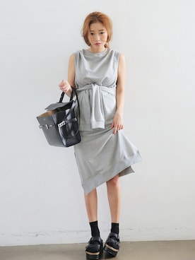 「スウェットワンピース」｜STYLENANDAさん（レディース・162cm）の春コーディネート