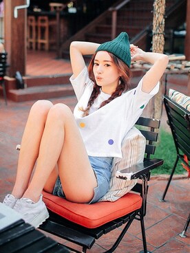 「STYLENANDA」｜STYLENANDAさん（レディース・166cm）の春コーディネート