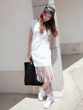 「STYLENANDA」｜「アイテム（ワンピース/ドレス）」を使った、STYLENANDAさん（レディース・166cm）の夏コーディネート