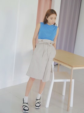 「ラップスカート」｜STYLENANDAさん（レディース・162cm）の夏コーディネート