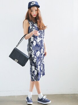 「STYLENANDA」｜「アイテム（ワンピース/ドレス）」を使った、STYLENANDAさん（レディース・162cm）の夏コーディネート