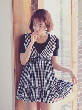 「STYLENANDA」｜「アイテム（ワンピース/ドレス）」を使った、STYLENANDAさん（レディース・164cm）の夏コーディネート