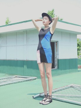 「STYLENANDA」｜「アイテム（ワンピース/ドレス）」を使った、STYLENANDAさん（レディース・166cm）の夏コーディネート