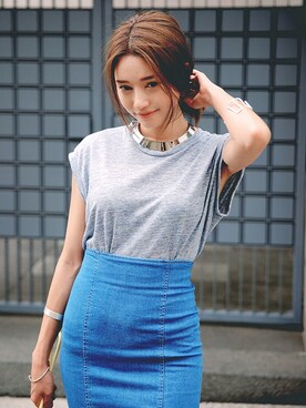 「STYLENANDA」｜STYLENANDAさん（レディース・166cm）の夏コーディネート
