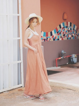 「STYLENANDA」｜「アイテム（ワンピース/ドレス）」を使った、STYLENANDAさん（レディース・162cm）の夏コーディネート