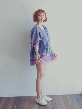 「STYLENANDA」｜「アイテム（ワンピース/ドレス）」を使った、STYLENANDAさん（レディース・164cm）の夏コーディネート