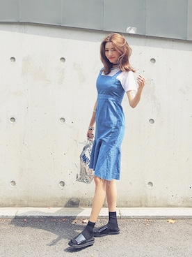 「STYLENANDA」｜「アイテム（ワンピース/ドレス）」を使った、STYLENANDAさん（レディース・166cm）の夏コーディネート
