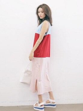 「STYLENANDA」｜「アイテム（ワンピース/ドレス）」を使った、STYLENANDAさん（レディース・166cm）の夏コーディネート
