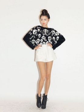 「アイテム（その他、ブルー系）」を使った、STYLENANDAさん（レディース・166cm）の夏コーディネート