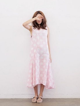 「フェススタイル」｜「アイテム（ワンピース/ドレス）」を使った、STYLENANDAさん（レディース・166cm）の夏コーディネート