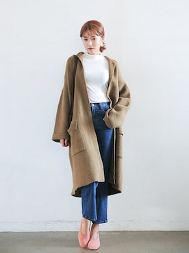 「アイテム（その他、グリーン系）」を使った、STYLENANDAさん（レディース・166cm）の秋コーディネート