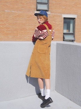 「STYLENANDA」｜「アイテム（ワンピース/ドレス）」を使った、STYLENANDAさん（レディース・164cm）の秋コーディネート