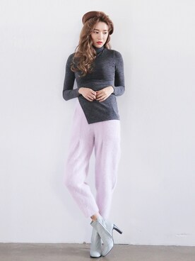 「アシメ」｜「アイテム（その他）」を使った、STYLENANDAさん（レディース・166cm）の秋コーディネート