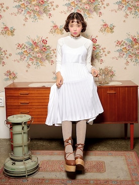 「シアータイツ」｜STYLENANDAさん（レディース・164cm）の冬コーディネート