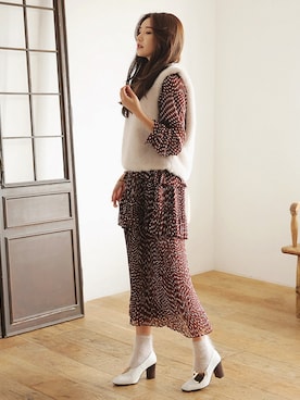 「STYLENANDA」｜「アイテム（ワンピース/ドレス）」を使った、STYLENANDAさん（レディース・166cm）の冬コーディネート