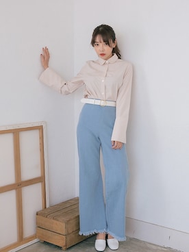 「アンクルストラップ」｜STYLENANDAさん（レディース・164cm）の冬コーディネート