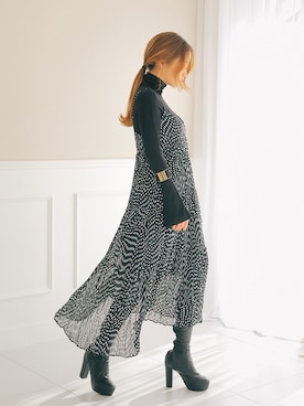 「STYLENANDA」｜「アイテム（ワンピース/ドレス）」を使った、STYLENANDAさん（レディース・164cm）の冬コーディネート