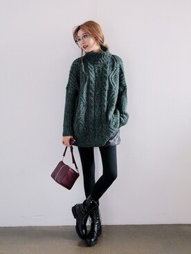 「 スタイルナンダ」｜STYLENANDAさん（レディース・164cm）の冬コーディネート