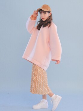 スウェット ピンク系 を使った 韓国ファッション のコーディネート一覧 Wear