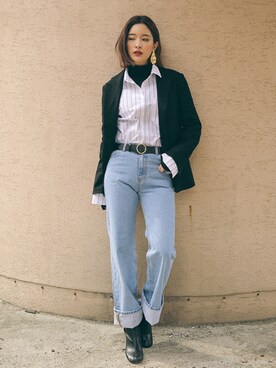 「 デニム」｜STYLENANDAさん（レディース・164cm）の春コーディネート