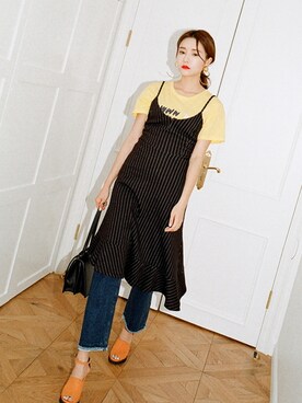 「 キャミワンピース」｜STYLENANDAさん（レディース・166cm）の春コーディネート